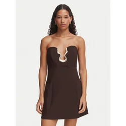 Bardot Cocktail obleka Venya 60479DB Rjava Slim Fit
