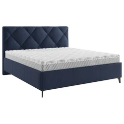 Boxxx OBLAZINJENA POSTELJA 140 cm x 200 cm , tekstil temno modra
