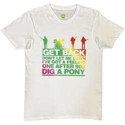 The Beatles Get Back Gradient White XL Majica