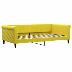 Dnevni krevet žuti 100 x 200 cm baršunasti