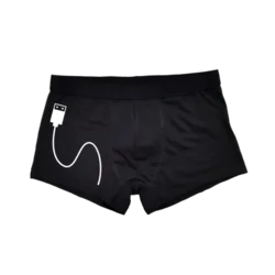 Muški donji veš USB punjač cs3766w, Crni