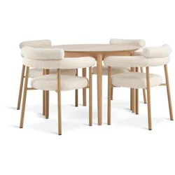 MARSTRAND O110 sto natur hrast + 4 BREUM pep. bela