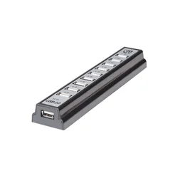 MANHATTAN USB HUB 10port 161572 2.0/480Mbps/Crni