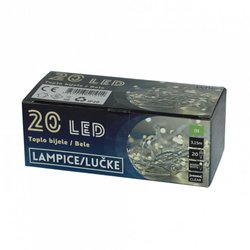20 LED Lampica, toplo bijele B/O