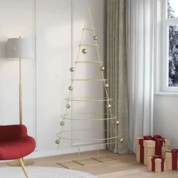 Metalna božićna jelka Zlatno 209 cm Čelik s praškastim premazom