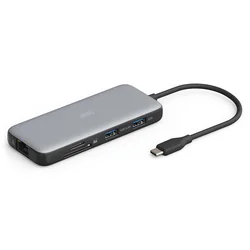 DIGITUS priklopna postaja USB 3.2 TipC 8v1 4K siva DA-70915