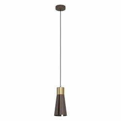 EGLO viseća lampa LOSALOMAS GU10 O13,5 cm moka mesing LED 345 lm 98838