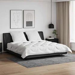 Duvet s jastucima s jastukom 3 pcs Bijelo Mikrovlakna