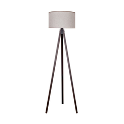 Duolla - Podna lampa 1xE27/60W/230V prečnik 44 cm bež/wenge