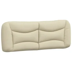Vidaxl Blazina za vzglavje Hvar krem 140 cm blago