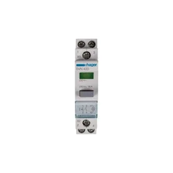 Modularno stikalo s pritisno tipko in zeleno lučko 16A 2Z SVN433