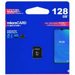 Pomnilniška kartica MicroSDHC 128 GB CL10 UHS I + adapter Rindle