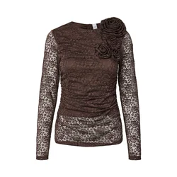 YAS Bluza YASDONA rjava
