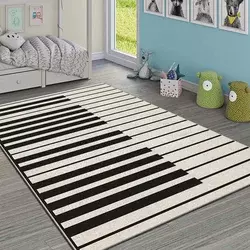Conceptum Hypnose Tepih Hmi Kdc-85, Pravougaoni, 100 x 180 cm, Crno-beli
