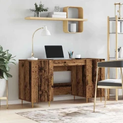 Stol s policom Staro drvo 140 x 50 x 75 cm Konstruirano drvo