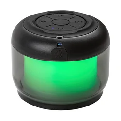 Rabalux Stona lampa Radelia, Punjiva, Sa bluetooth zvučnikom, RGB, LED, 3W, Crna