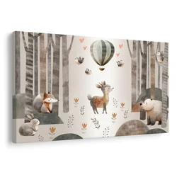 Slika gozdne živali v balonu - 40x30