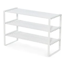 Bela kovinska omarica za čevlje Rex – Spinder Design