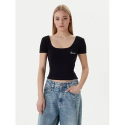 Guess Majica V6RP05 K8RT2 Črna Regular Fit