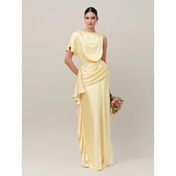 BWLDR Večerna obleka AZURE rumena