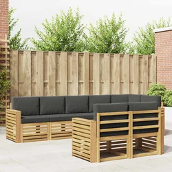 Set vanjskih sofa 8 pcs Bijela i antracit 310 x 132,5 x 73 cm