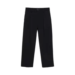 Pull&Bear Hlače na rob mornarska