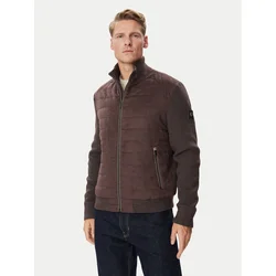 Milestone Prehodna jakna MSStanley 630372 60920 Temno rjava Regular Fit
