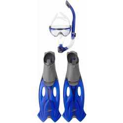 Speedo potapljaški komplet Glide Mask Snorkel Fin Blue/White, modro/bel, 39/40