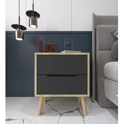 Hanah Home Noćni stočić, Antracit