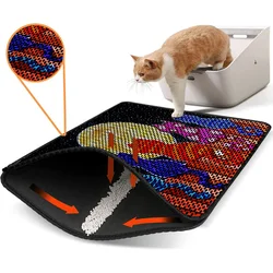 Aberto Design Prostorika za toalet za mačke Nrszn0119, 45 x 60 cm, Šarena