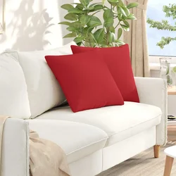 Jastučići za sofu 2 pcs Crvena 50 x 50 cm tkanina