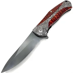 Vanjski sklopivi nož YC-39077 - Tip2 / Siva / Crvena KP39077