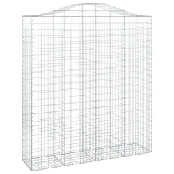 Gabionska košara s lukom 200x50x220/240 cm pocinčano željezo