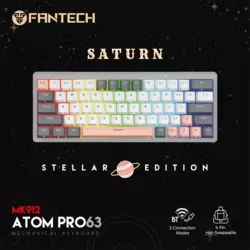 Tastatura Mehanicka Gaming Fantech MK912 RGB ATOM PRO63 Wireless Saturn (red switch)