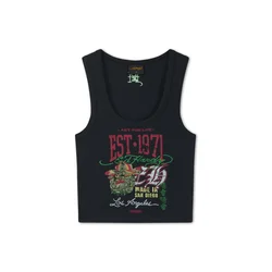 Ed Hardy Top zelena / rdeča / črna / bela