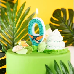 PartyPal Svečka za torto številka 0 NIČ Dino DINOZAVER