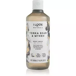 I LOVE Gel za tuširanje Naturals Tonka i smirna, 500ml
