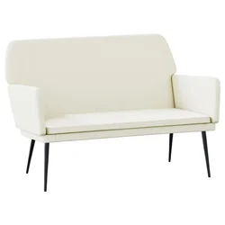 Vidaxl Klop krem 108x79x79 cm žamet