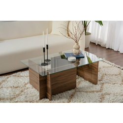 HANAH HOME Sto za dnevnu sobu Vetrino Walnut