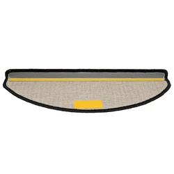 Prostirke za stepenice 30 kom 65x21x4 cm Crne poluokrugle velike