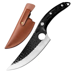 OK-18425 kuhinjski nož za sjeckanje - Crna / S futrolom KP18425