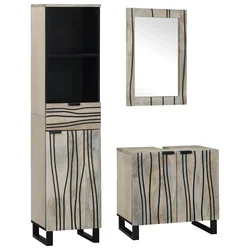 Set namještaja za kupaonicu 3 pcs Bijelo Konstruirano drvo