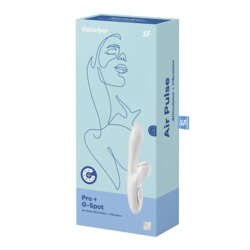 Satisfier Stimulator PRO+G-Spot Air, 2 motora, Beli