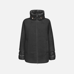 Black Womens Coat Geox Calithe - Womens