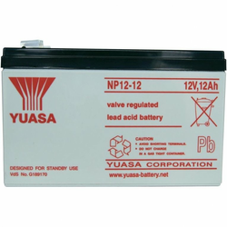 Yuasa Olovni akumulator 12 V 12 Ah Yuasa NP12-12 olovno-koprenasti (AGM) (Š x V x D) 151 x 98 x 98 mm plosnati utikač 6.35 mm bez održ