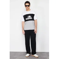 Trendyol Muška majica Tmnss24Ts00129, Crna