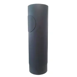 Dimna cev z odprtino 200mm/ 500 t.1,5mm BLACK