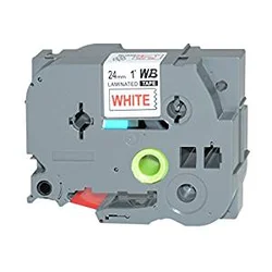 Kompatibilen trak za Brother TZe-252/TZ-252/PT/P-Touch 24mm - rdeč izpis/bel trak