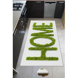Conceptum Hypnose Tepih Wookece228, 100x300 cm, Zeleno-beli