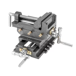 Dvoosni križni strojni primež 100 mm 35-035